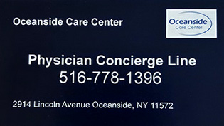 Physician Concierge Line: 516-778-1396